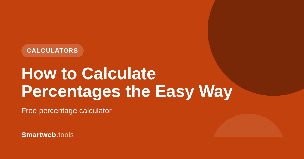 How to Calculate Percentages the Easy Way